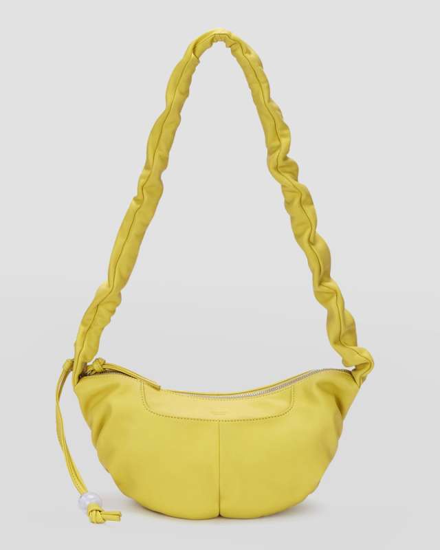 Kech Ruched Zip Crossbody Bag
